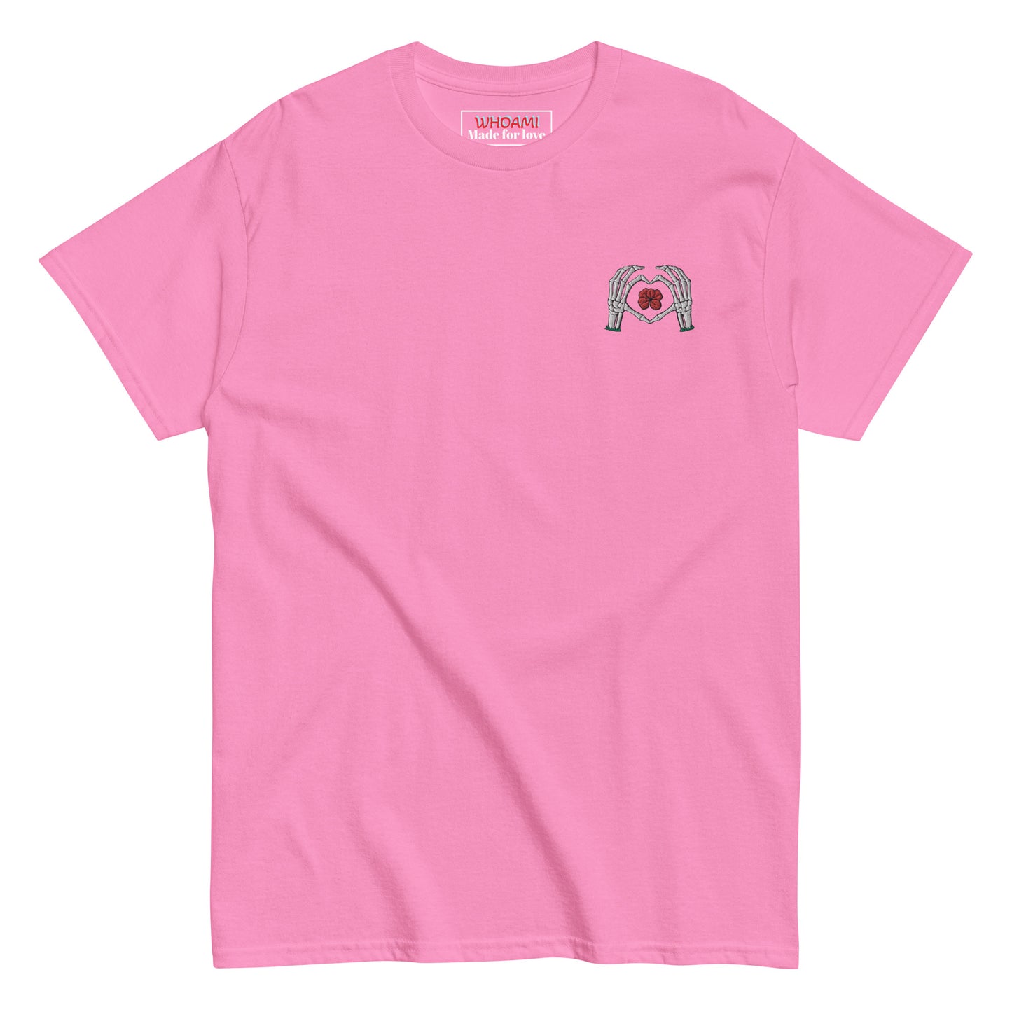 Whoami skeleton love sign Men's classic tee