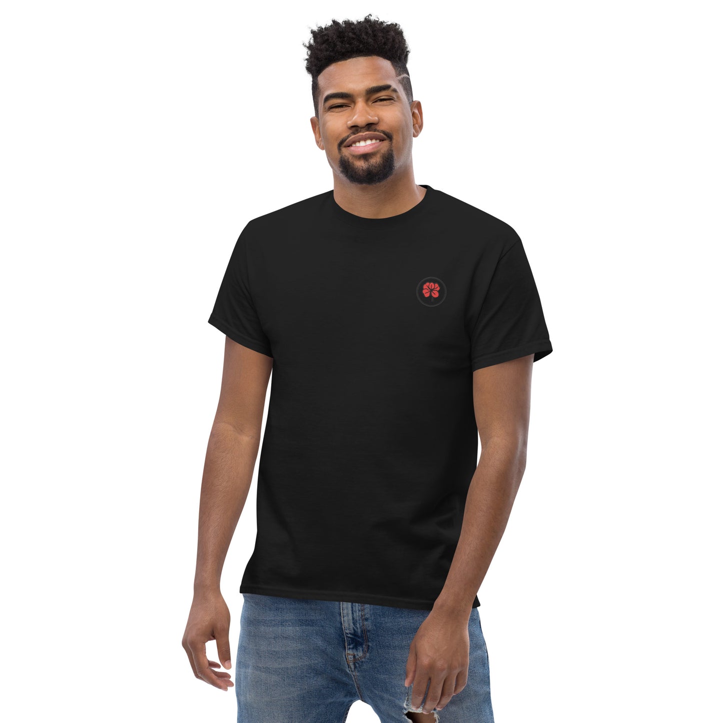 Whoami flower and hamsa hand men's classic tee
