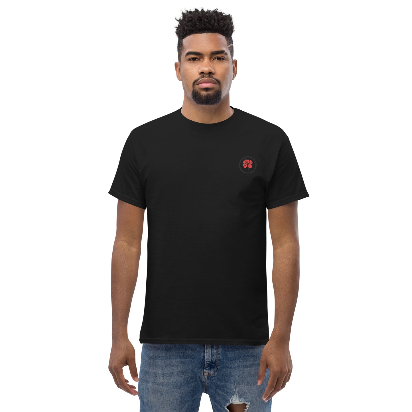 Whoami flower and hamsa hand men's classic tee