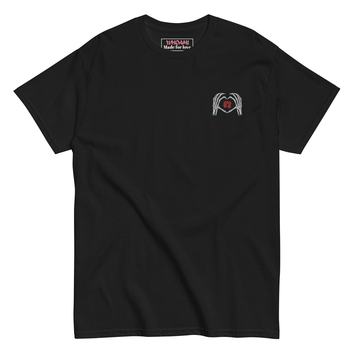 Whoami skeleton love sign Men's classic tee