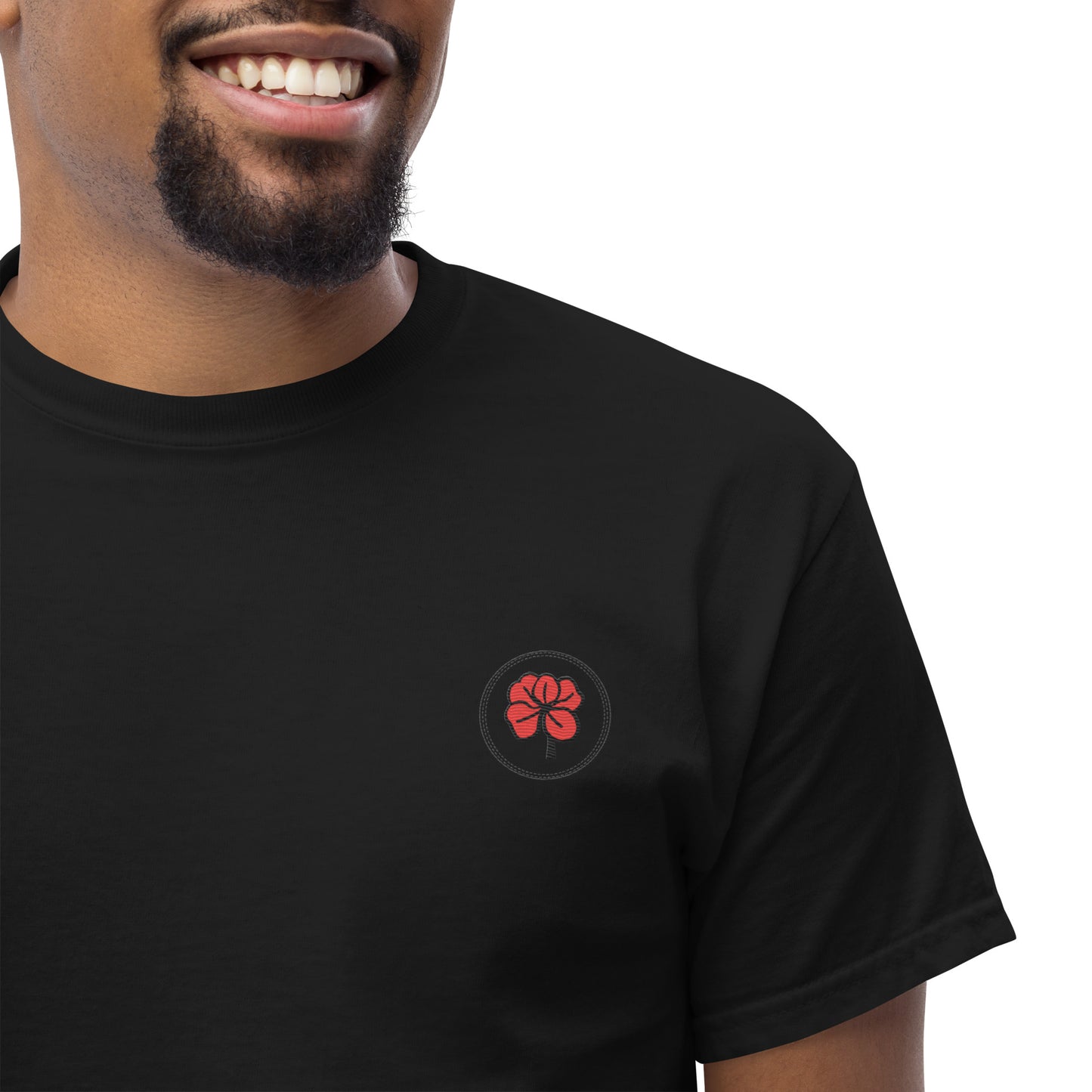 Whoami flower and hamsa hand men's classic tee