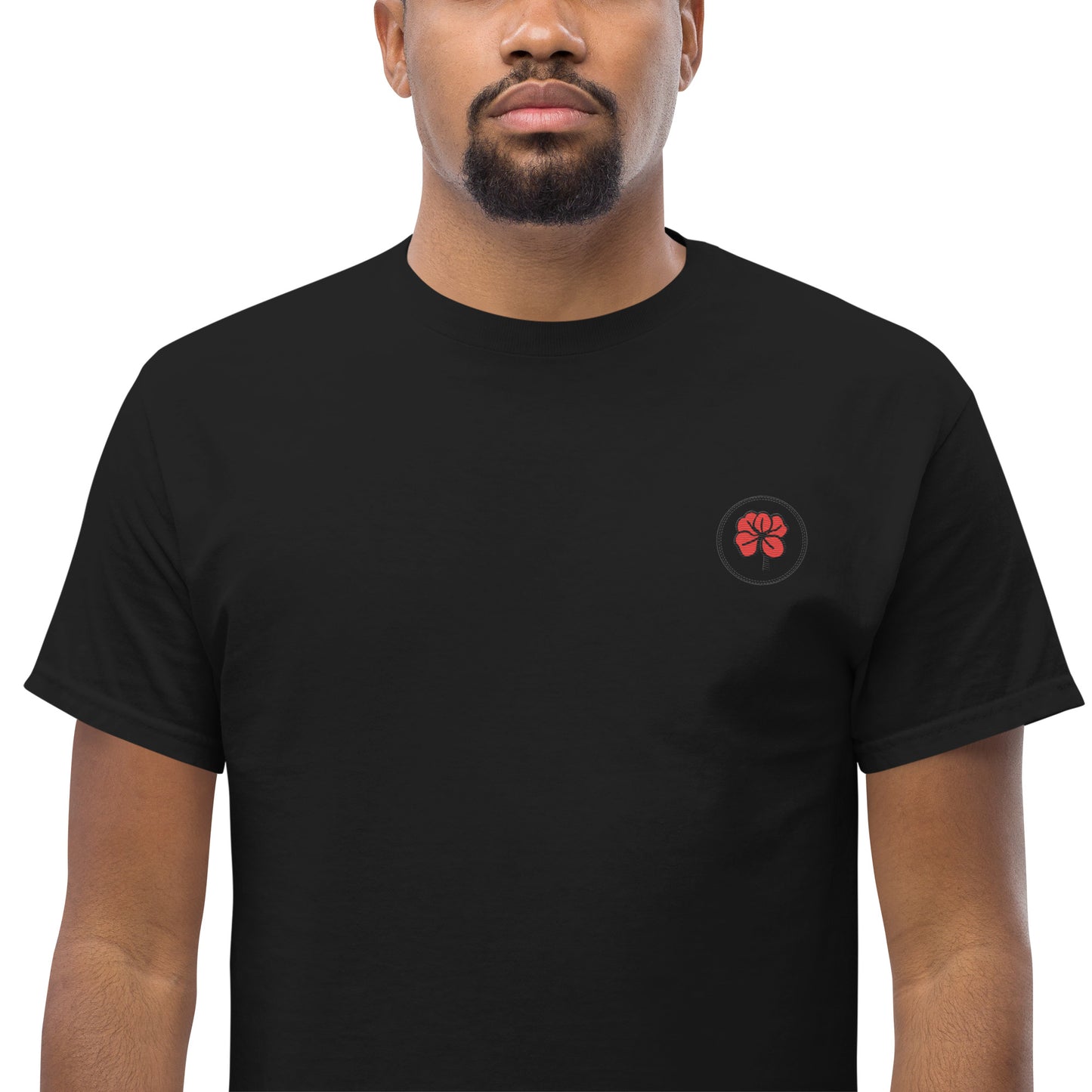 Whoami flower and hamsa hand men's classic tee