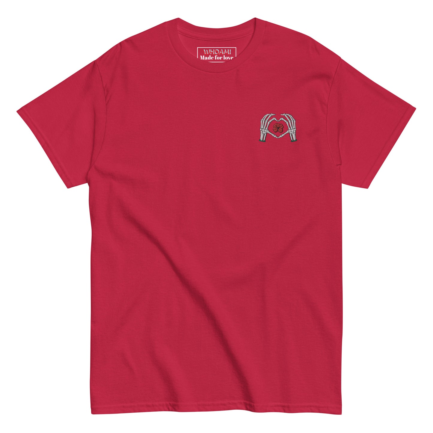 Whoami skeleton love sign Men's classic tee