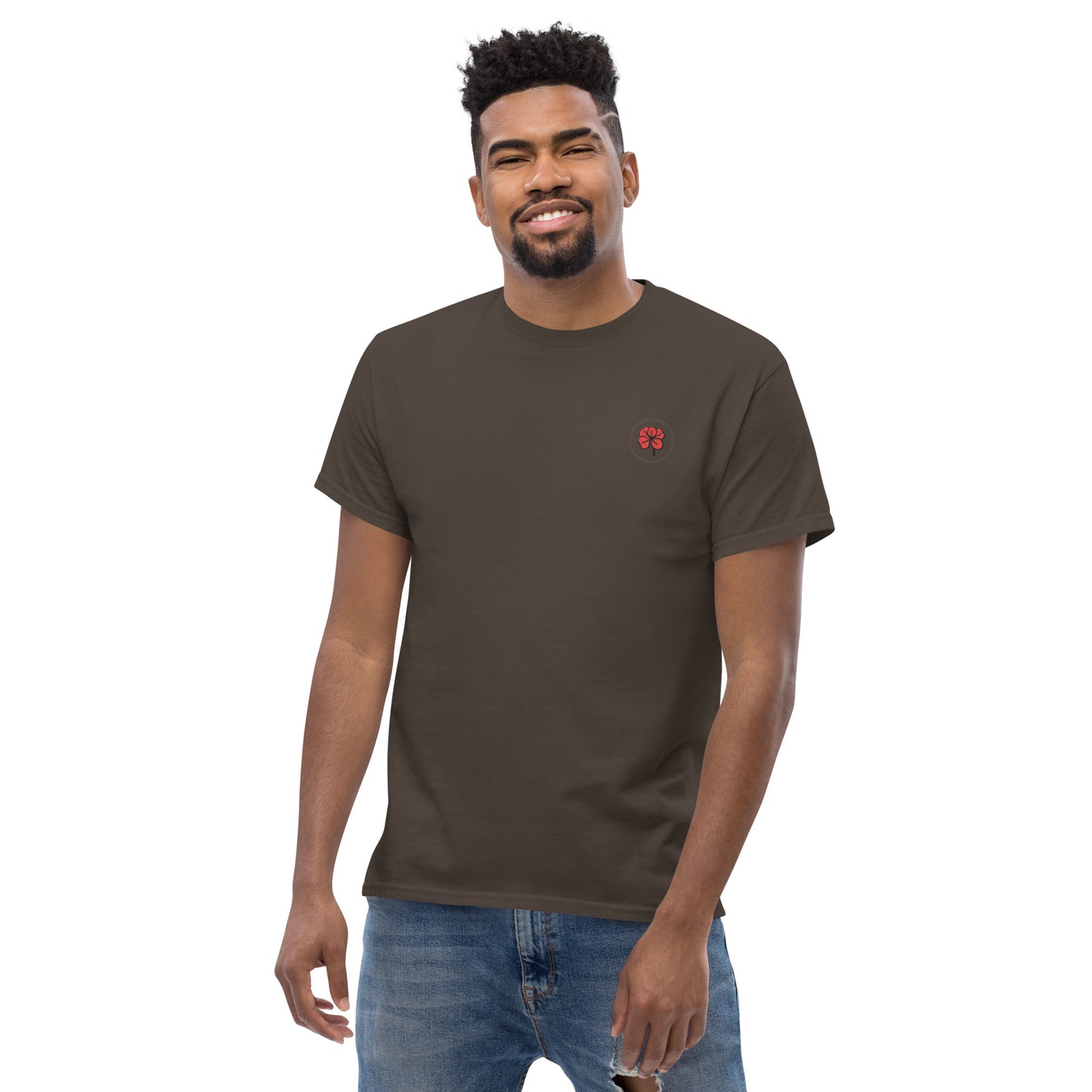 Whoami flower and hamsa hand men's classic tee