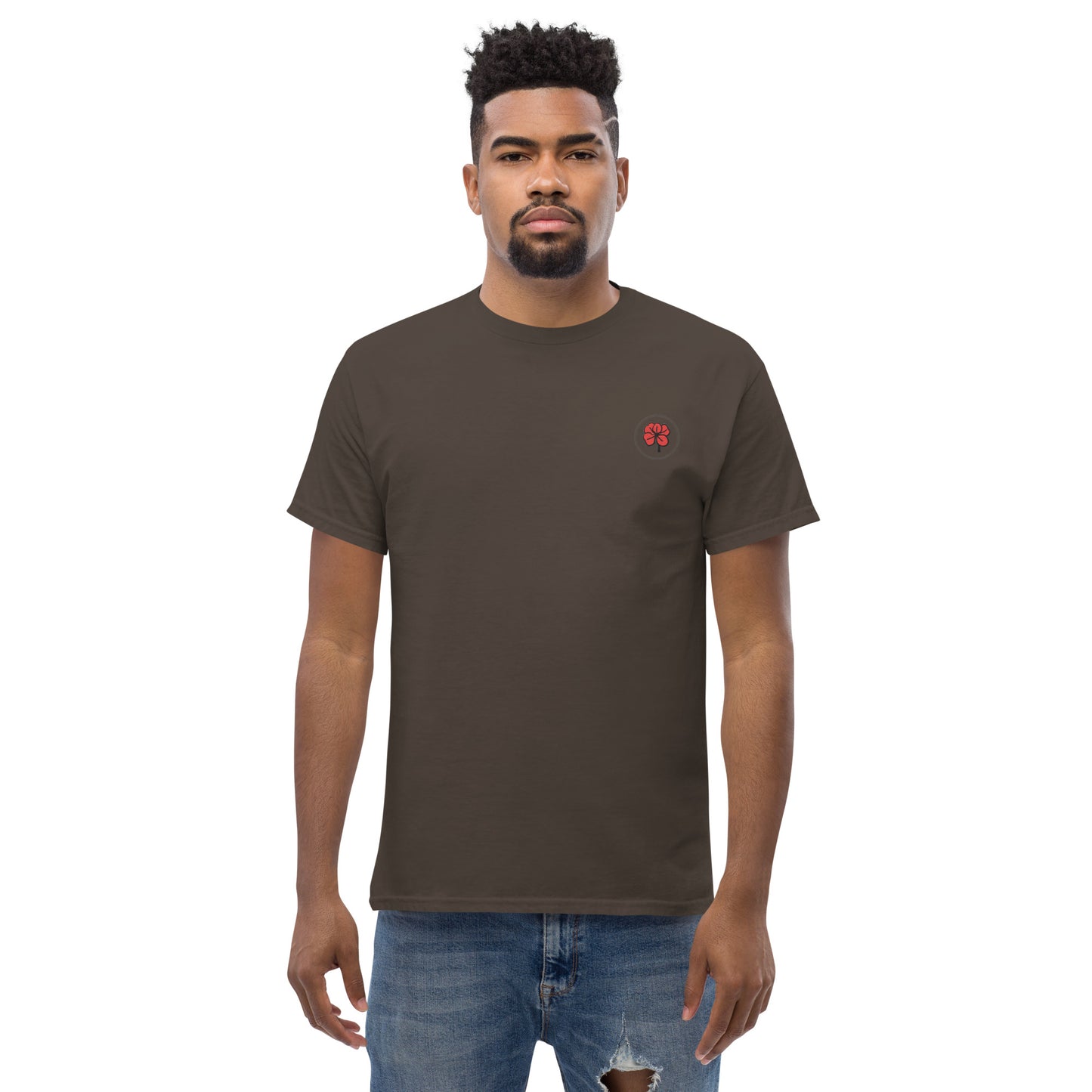 Whoami flower and hamsa hand men's classic tee