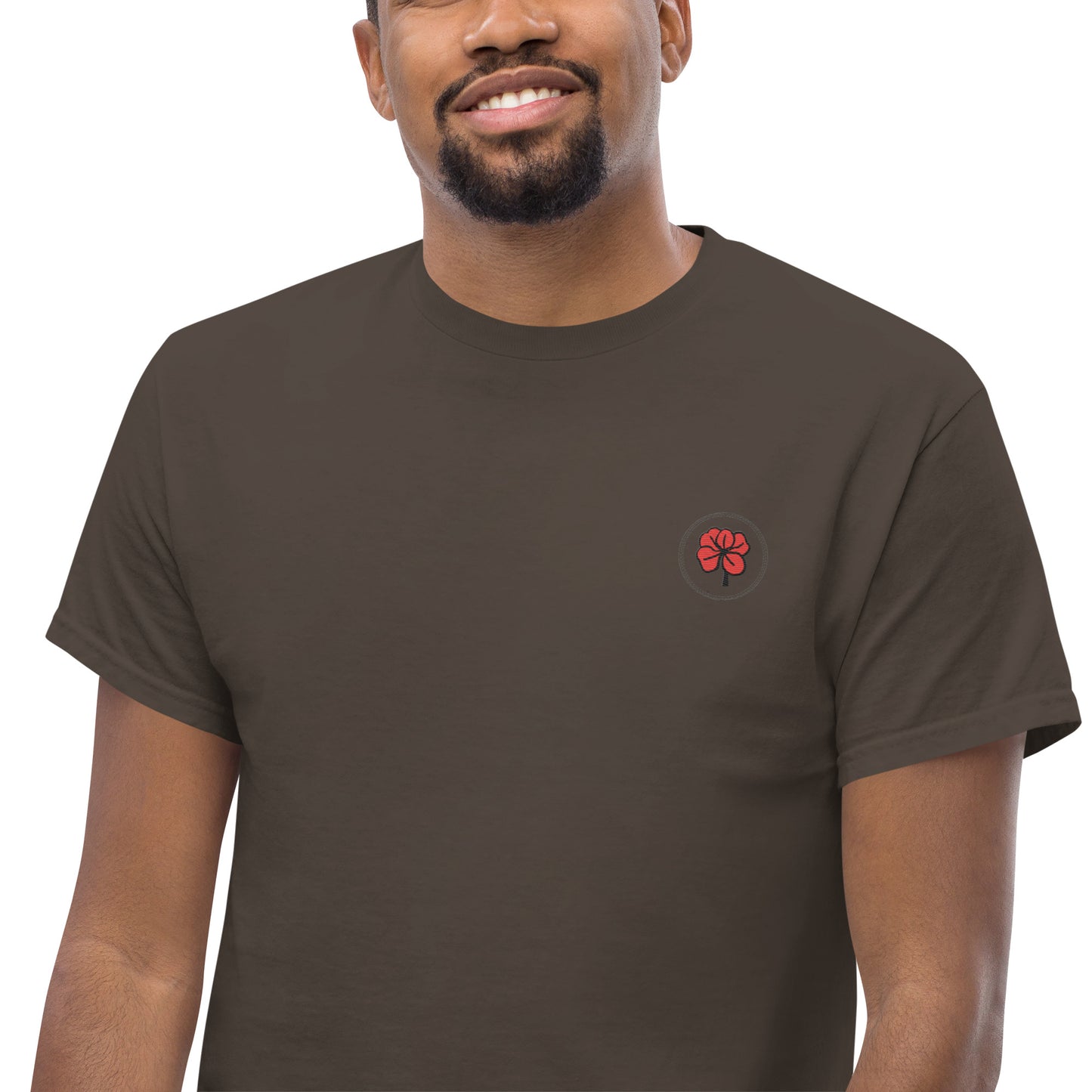 Whoami flower and hamsa hand men's classic tee