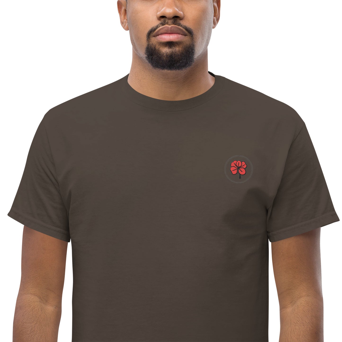 Whoami flower and hamsa hand men's classic tee