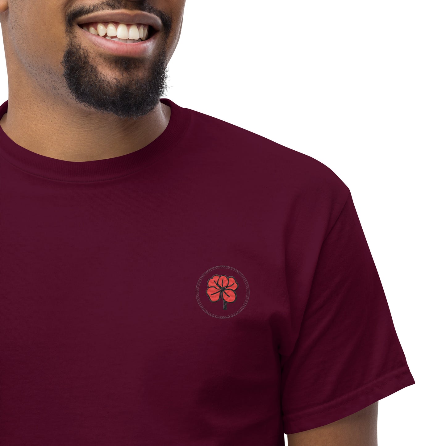Whoami flower and hamsa hand men's classic tee
