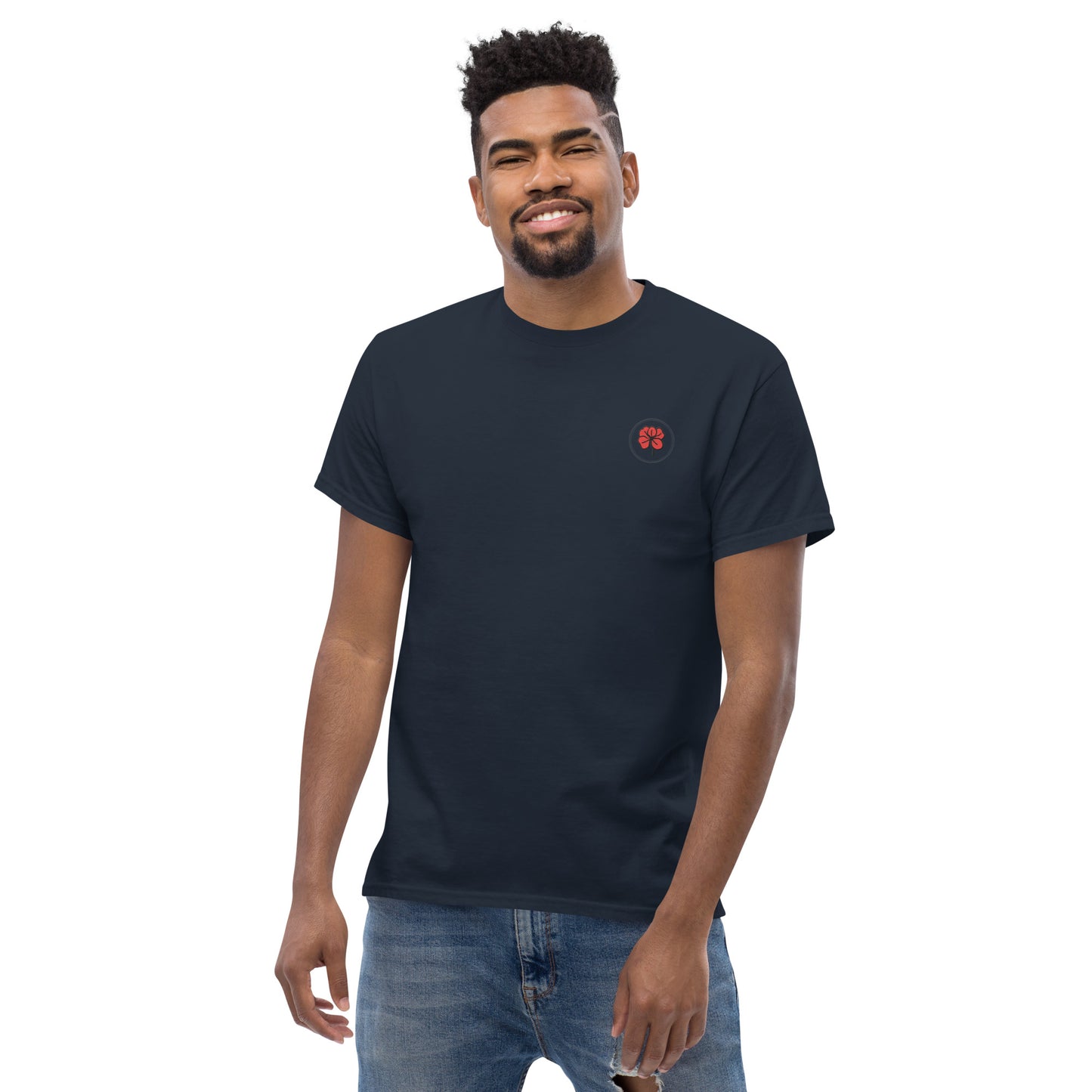 Whoami flower and hamsa hand men's classic tee
