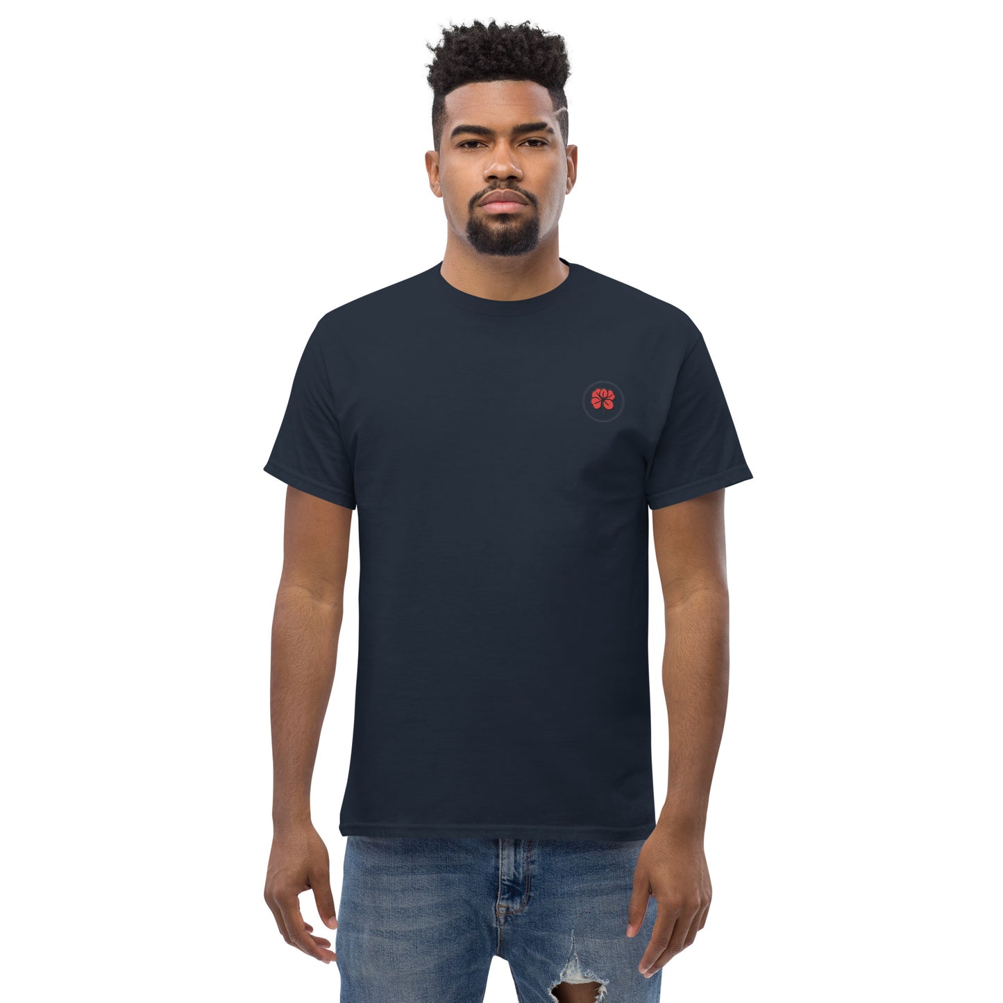 Whoami flower and hamsa hand men's classic tee