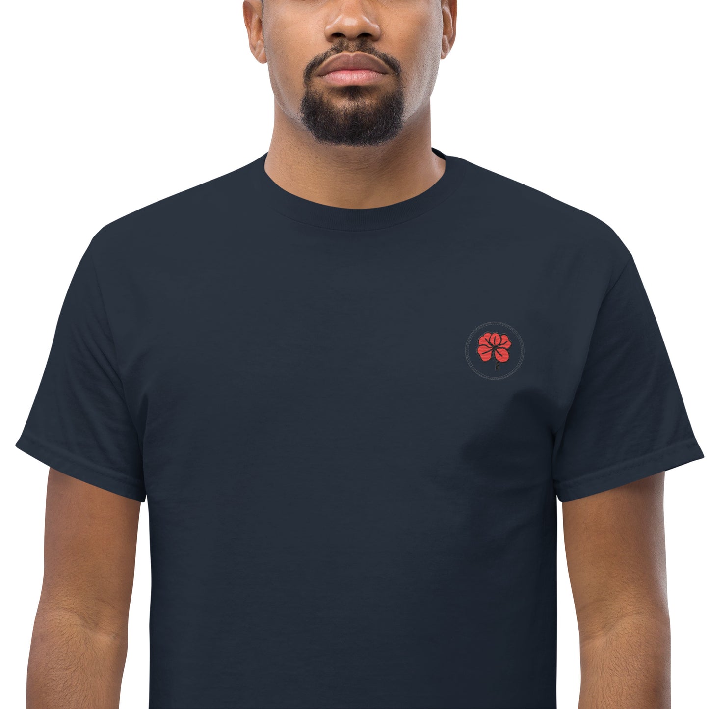 Whoami flower and hamsa hand men's classic tee