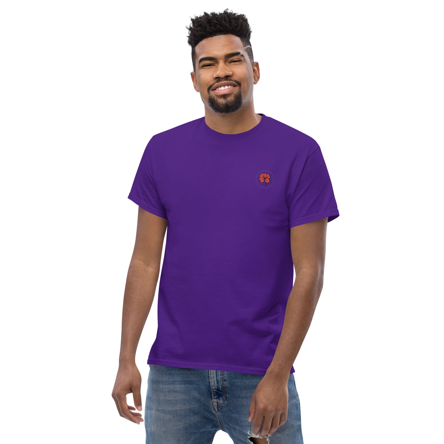 Whoami flower and hamsa hand men's classic tee