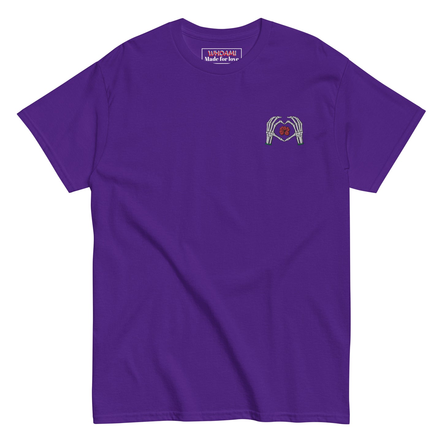 Whoami skeleton love sign Men's classic tee
