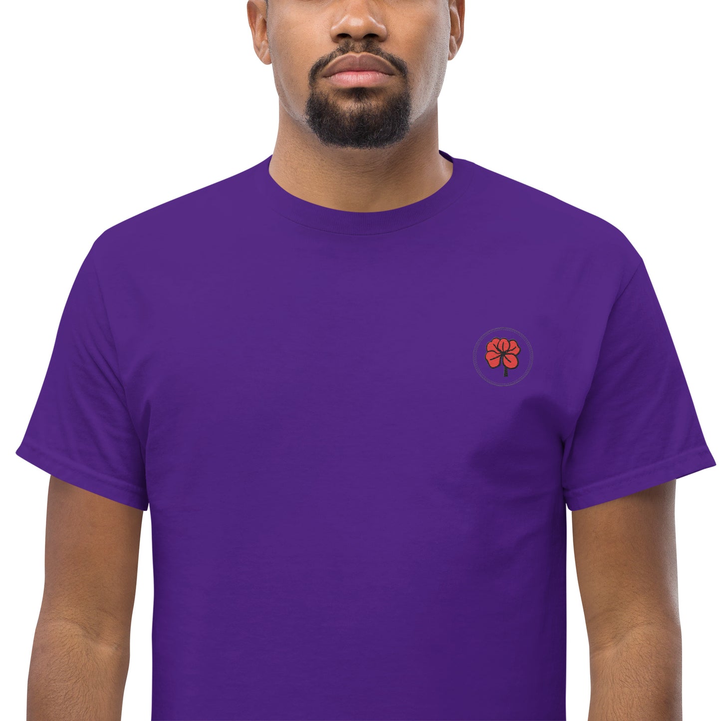 Whoami flower and hamsa hand men's classic tee
