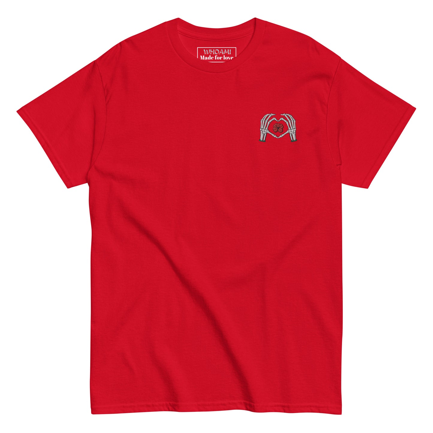 Whoami skeleton love sign Men's classic tee