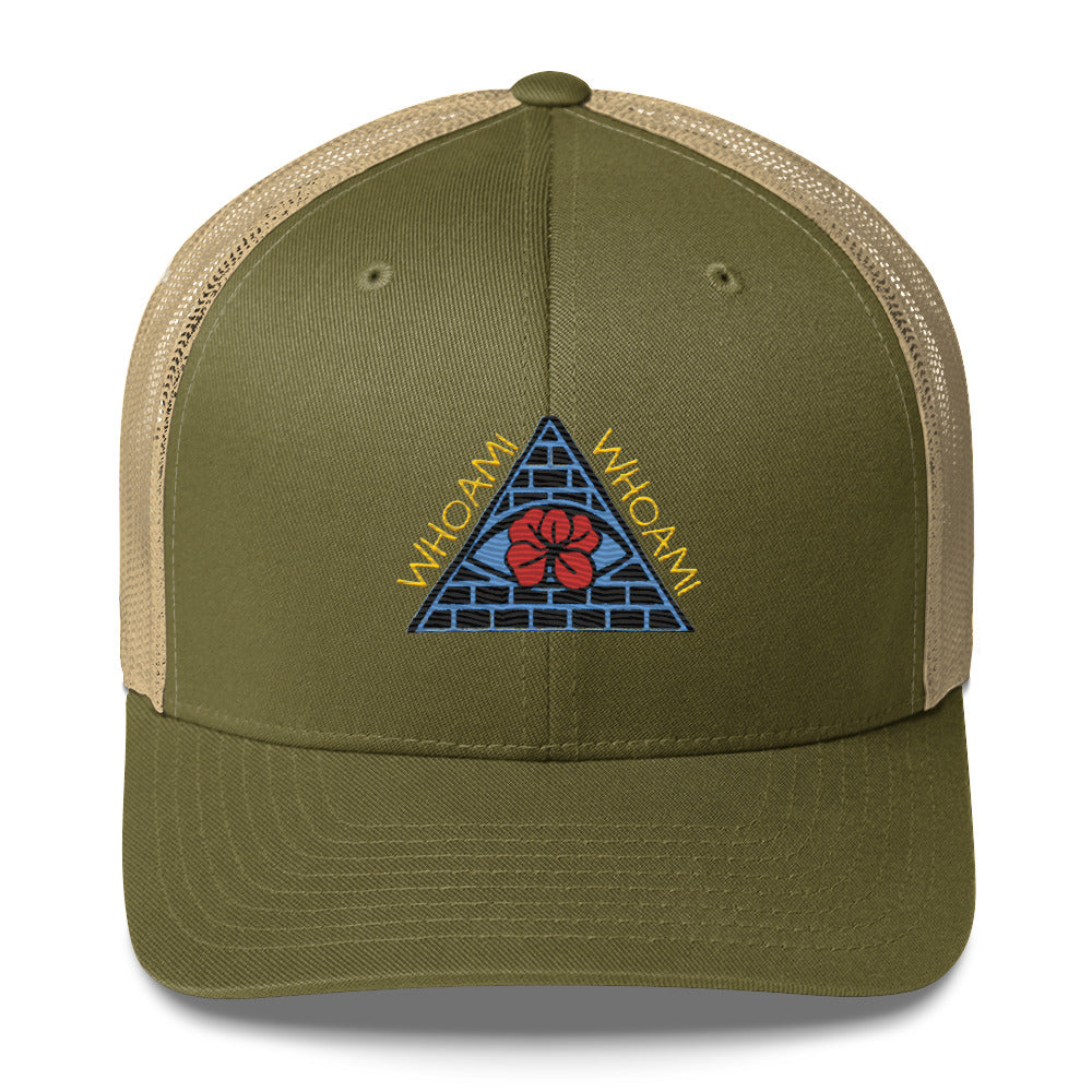 All seeing Whoami Trucker Cap
