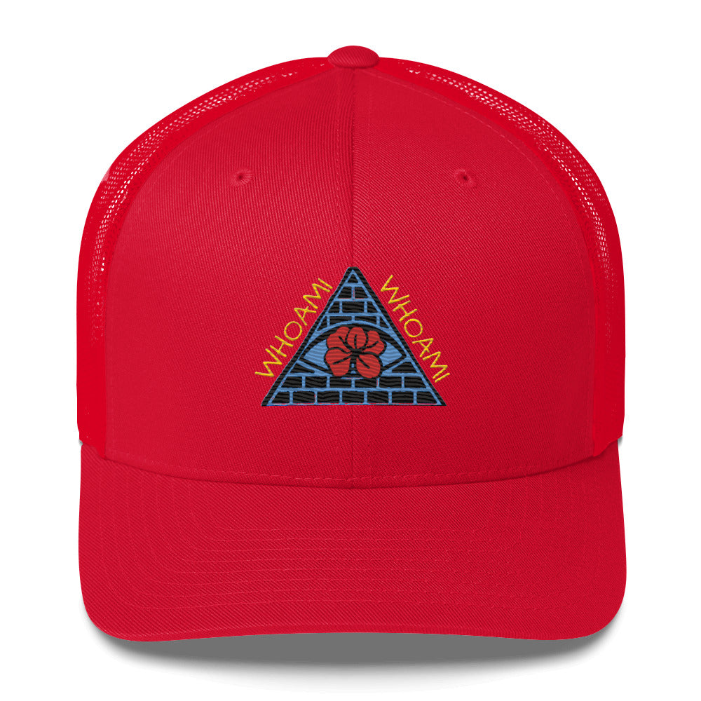 All seeing Whoami Trucker Cap