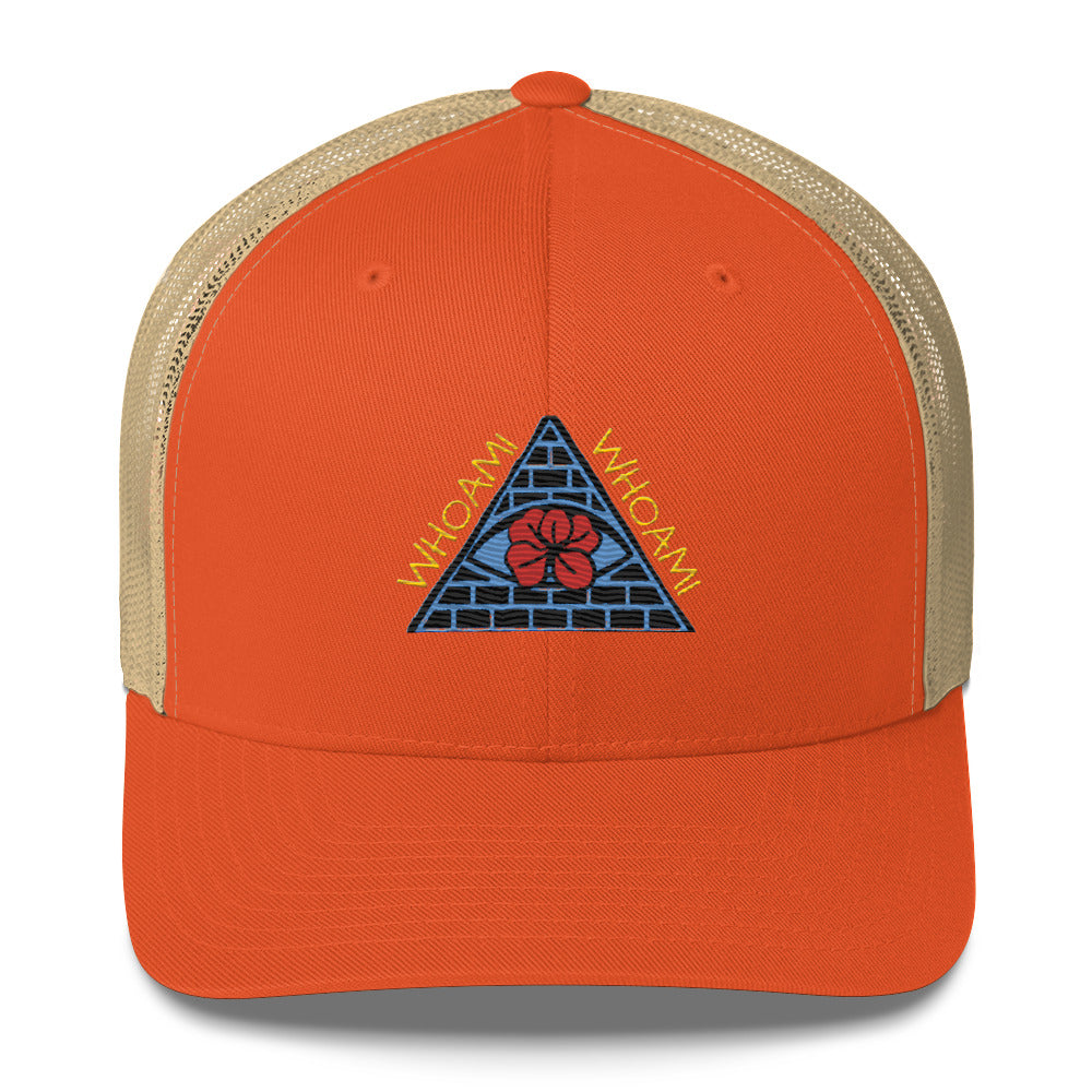 All seeing Whoami Trucker Cap