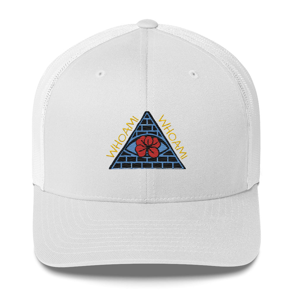 All seeing Whoami Trucker Cap