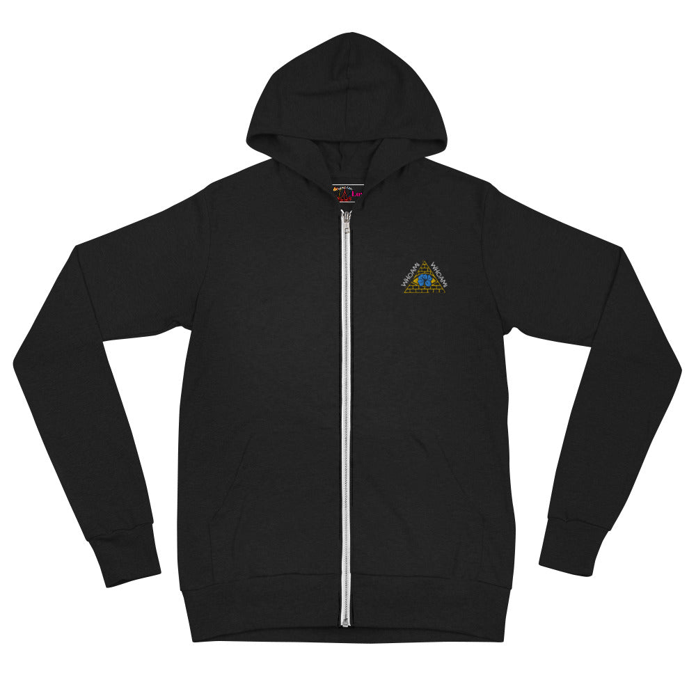 Whoami Unisex zip hoodie