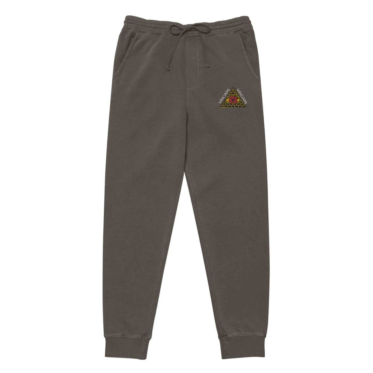 Whoami Unisex pigment-dyed sweatpants