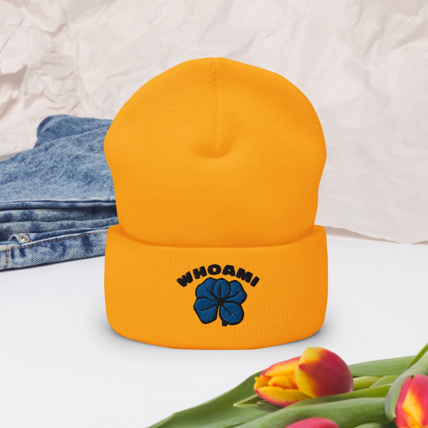 Whoami lucky Cuffed Beanie