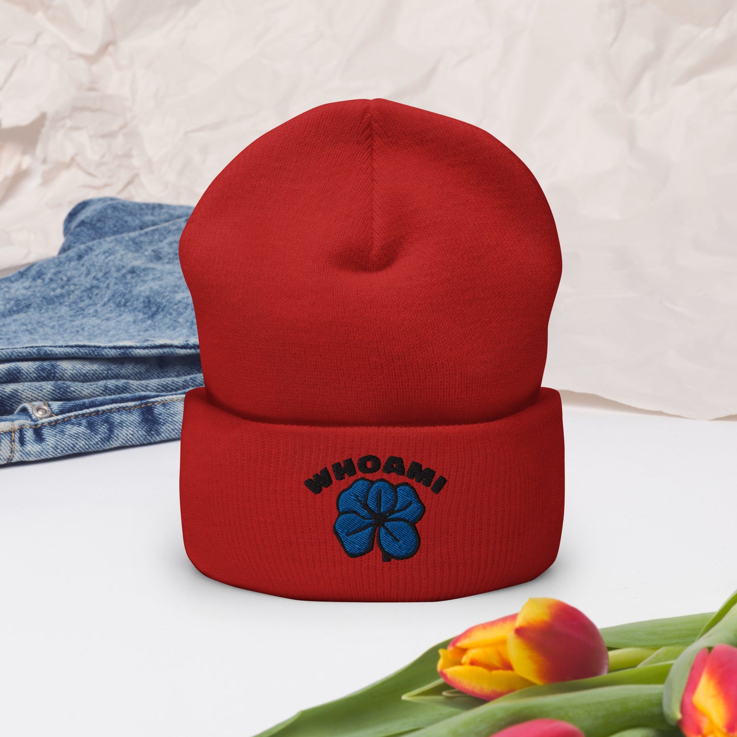 Whoami lucky Cuffed Beanie