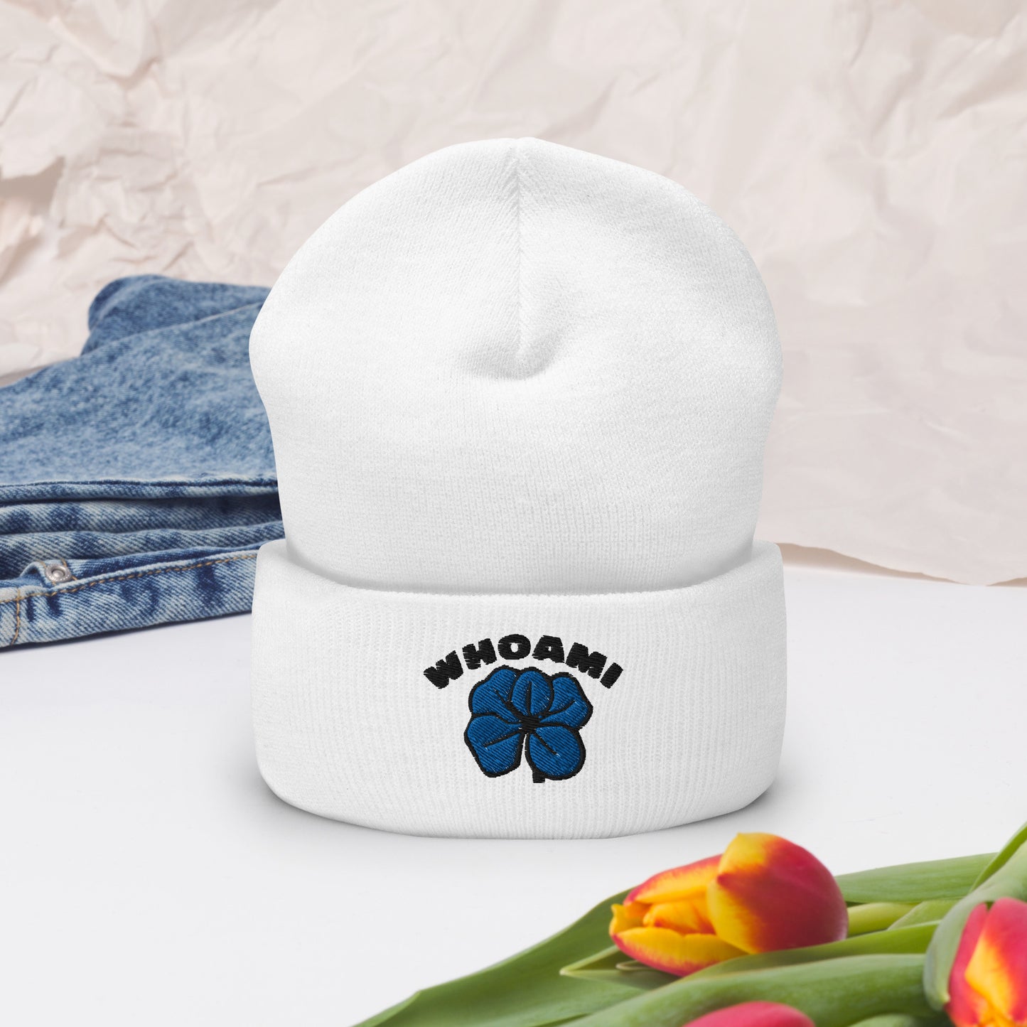 Whoami lucky Cuffed Beanie