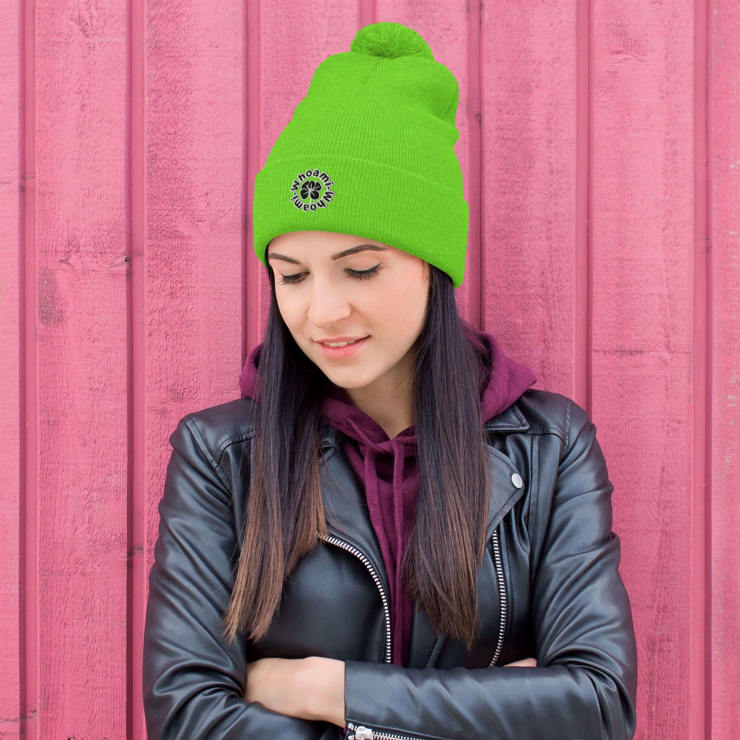 Whoami Pom-Pom Beanie