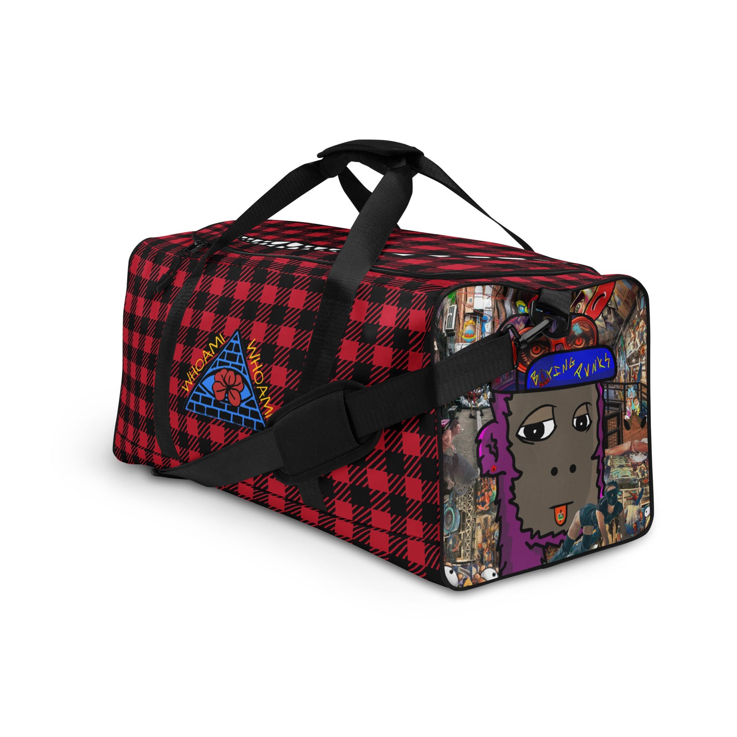 Whoami Boring punks nft spin off Duffle bag