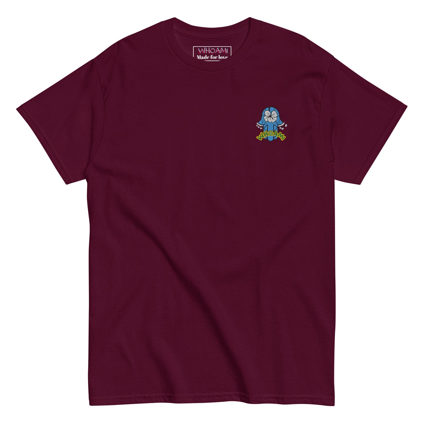 Upsidedown Hamsa hand Whoami style ,men's classic tee