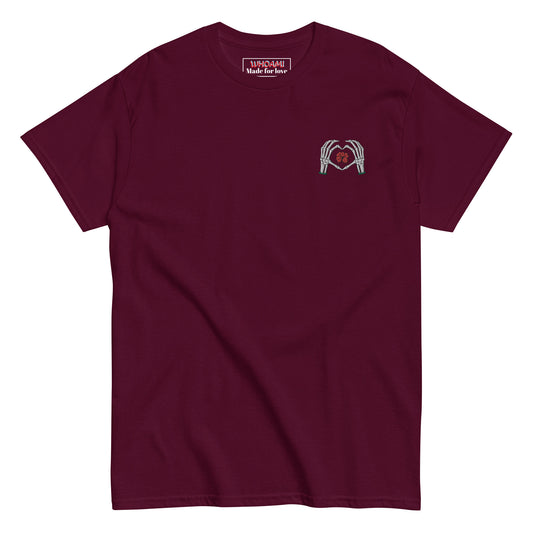 Whoami skeleton love sign Men's classic tee