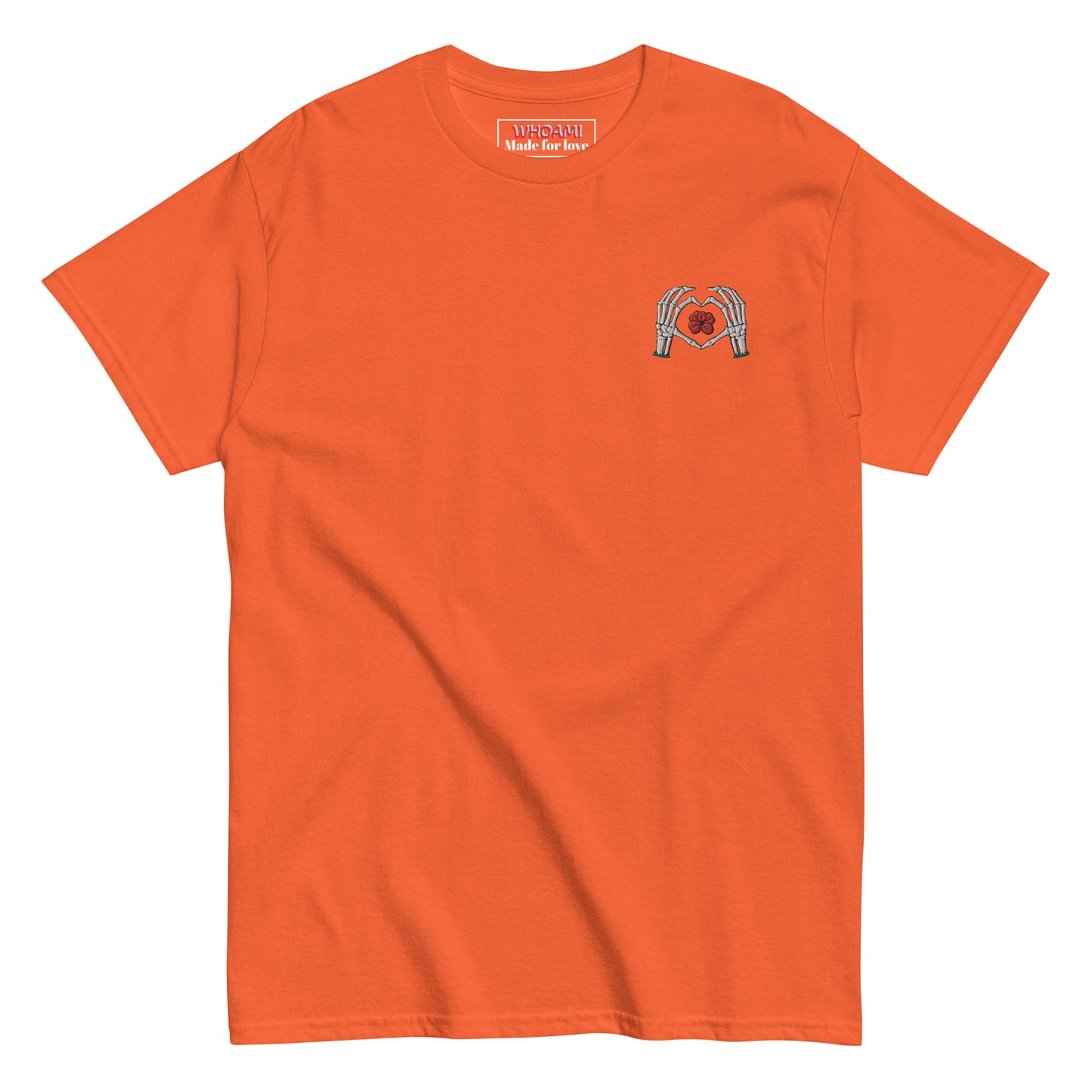 Whoami skeleton love sign Men's classic tee