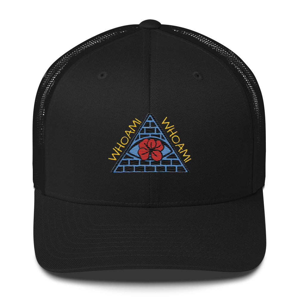 All seeing Whoami Trucker Cap