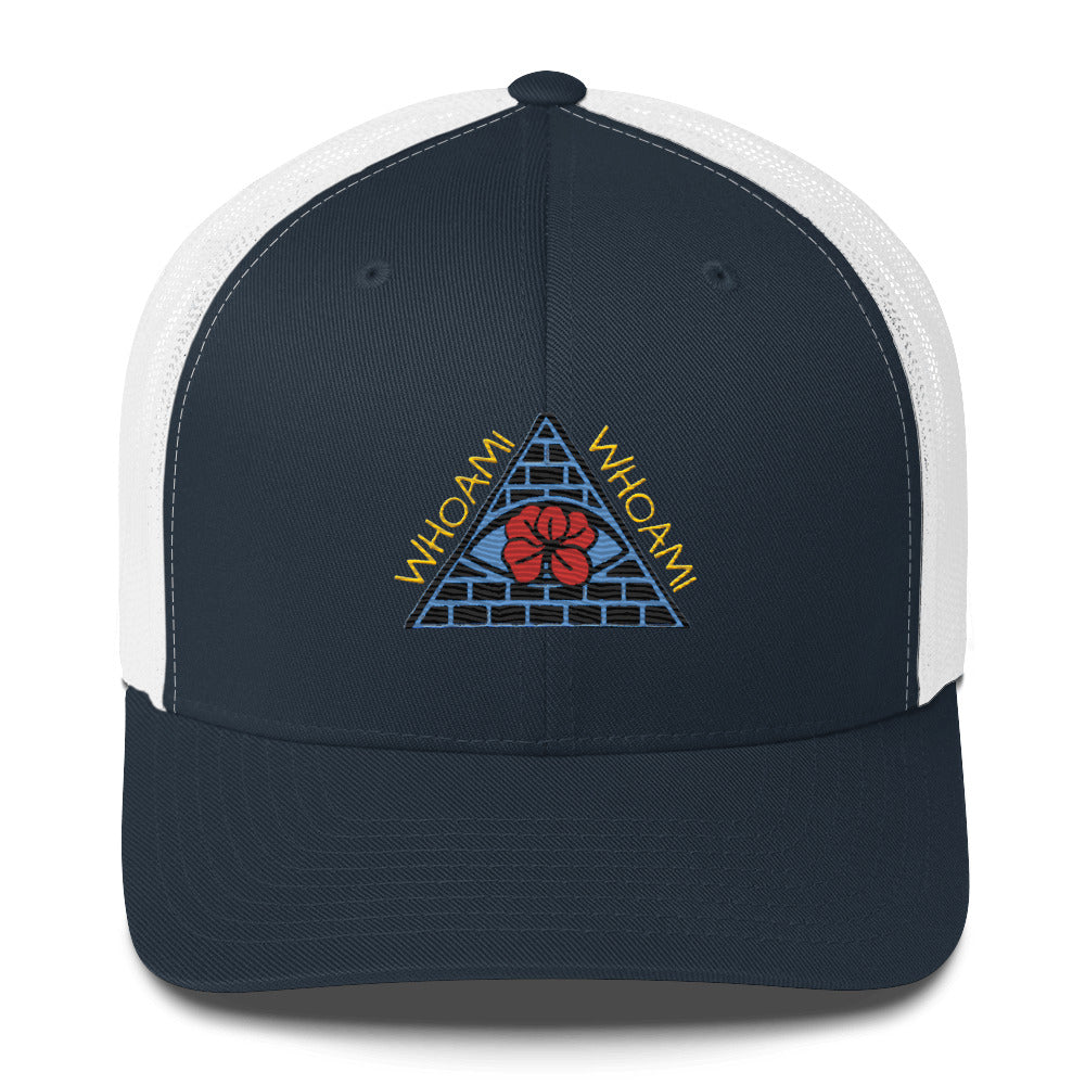 All seeing Whoami Trucker Cap