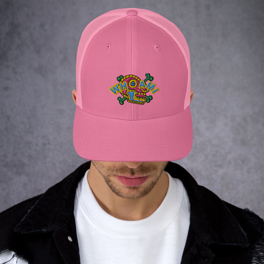 Whoami Skull and bones Trucker Cap